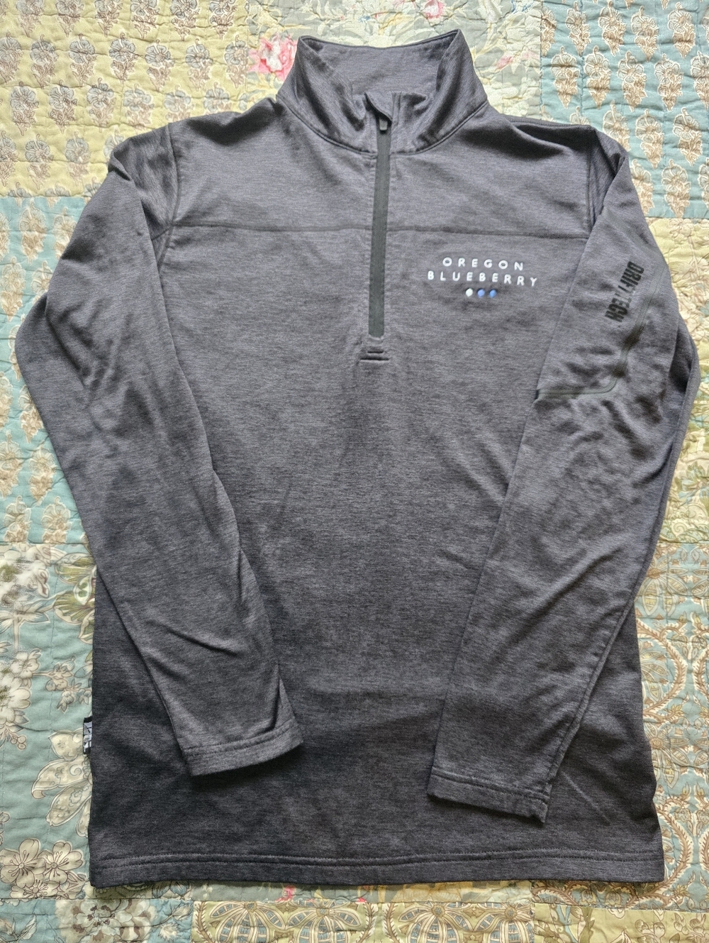 Drift Creek Outdoors Oregon Blueberry Quarter Zip Pullover Women's Size Small